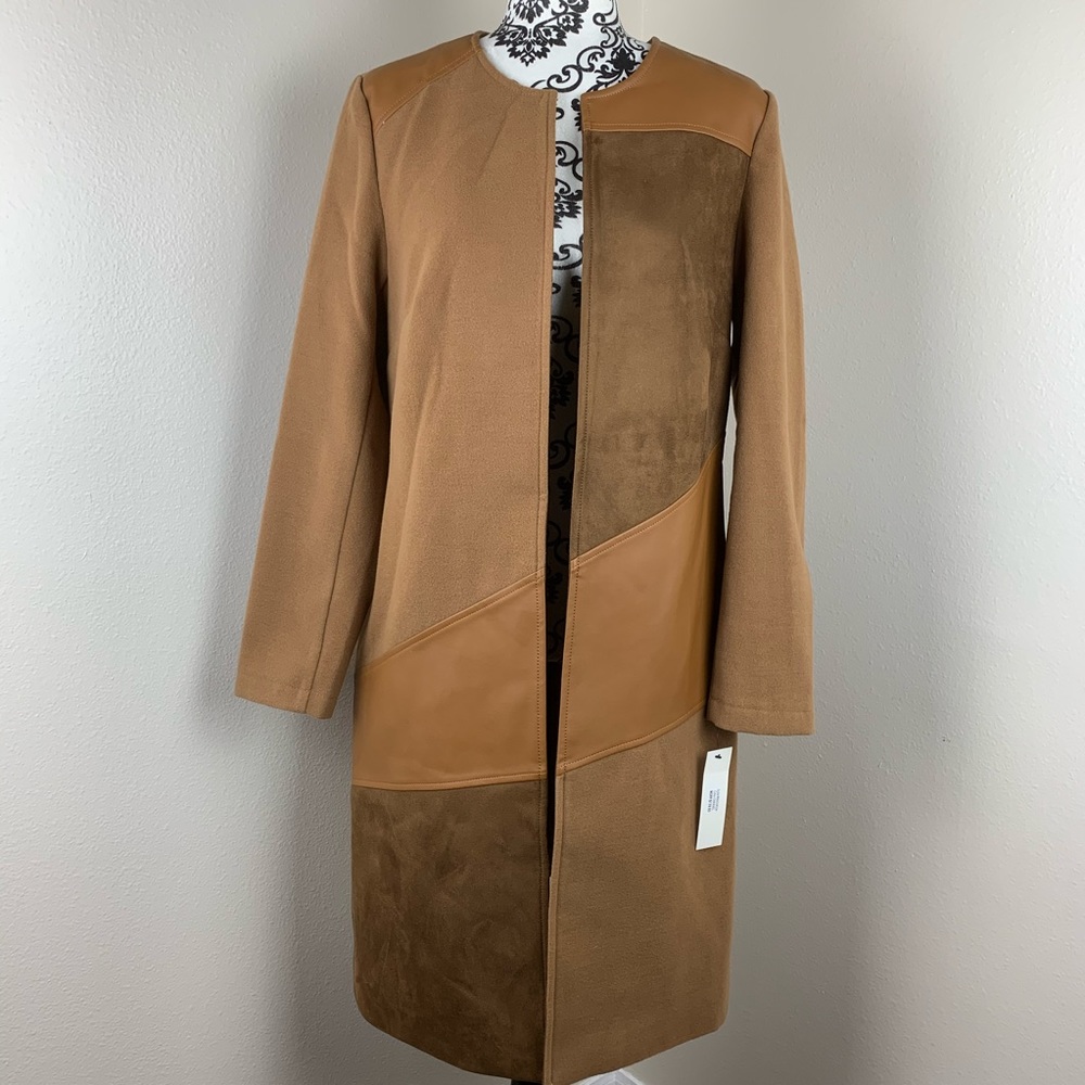 NWT KENNETH COLE OPEN FRONT COAT
